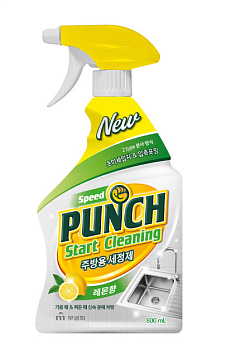 Чистящее средство "Speed Punch start cleaning" для кухни (быстрого действия с ароматом лимона) 800 мл 
