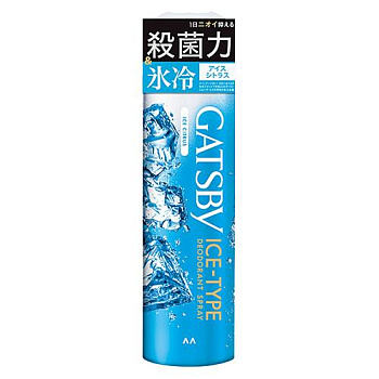 Мужской дезодорант-антиперспирант "Gatsby Deodorant Ice-Type" с суперохлаждающим ментолом «Ледяной цитрус» 135 г 