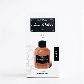 Жидкий освежитель воздуха "Aroma Diffuser" (сменный флакон / кофе) 200 мл 