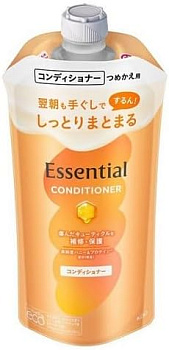 Кондиционер "Essential" для сухих и повреждённых волос разглаживающий кутикулу "Увлажнение" 300 мл, мягкая упаковка с крышкой