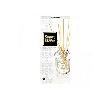 Ароматический диффузор для дома с палочками "Kobayashi GRAN PARFUM BLANC" «Parfum Blanc» (рифлёный флакон + наполнитель + палочки) 70 мл 