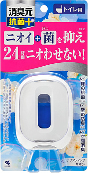 Жидкий дезодорант "Shoshugen for Toilet Antibacterial Plus" для туалета (с антибактериальным эффектом / аромат акватического мыла) 5,8 мл 