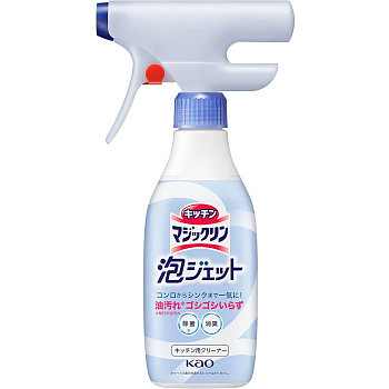Пенящееся чистящее и дезодорирующее средство "MagicClean Airjet EX" для уборки на кухне (быстрого действия, без аромата) 370 мл, флакон с распылителем 