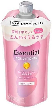 Кондиционер "Essential" для сухих и повреждённых волос разглаживающий кутикулу "Объём и блеск" 300 мл, мягкая упаковка с крышкой 