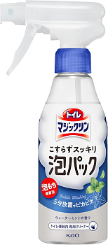 Моющее и чистящее средство "Magicclean" для туалета (спрей для удаления и предотвращения загрязнений в чаше унитаза / свежая мята) 300 мл