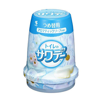 Освежитель воздуха для туалета Sawaday «Aromatic soap» (сменный гелевый блок) 140 г 