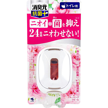 Жидкий дезодорант "Shoshugen for Toilet Antibacterial Plus" для туалета (с антибактериальным эффектом / аромат распустившихся цветов) 5,8 мл