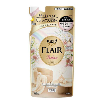 Кондиционер для белья "Humming FLAIR Relax" (концентрат / аромат «Мускус и ландыш») 350 мл, мягкая упаковка 