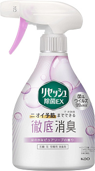 Кондиционер-спрей "Resesh Antibacterial EX" для белья (дезодорирующий, антибактериальный / аромат мыла) 370 мл, флакон с распылителем