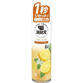 Освежитель-аэрозоль "Shoshugen" для туалета Fresh Lemon (с бодрящим ароматом лимона) 280 мл
